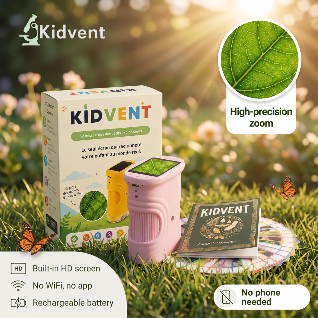 Kidvent microscope in pink