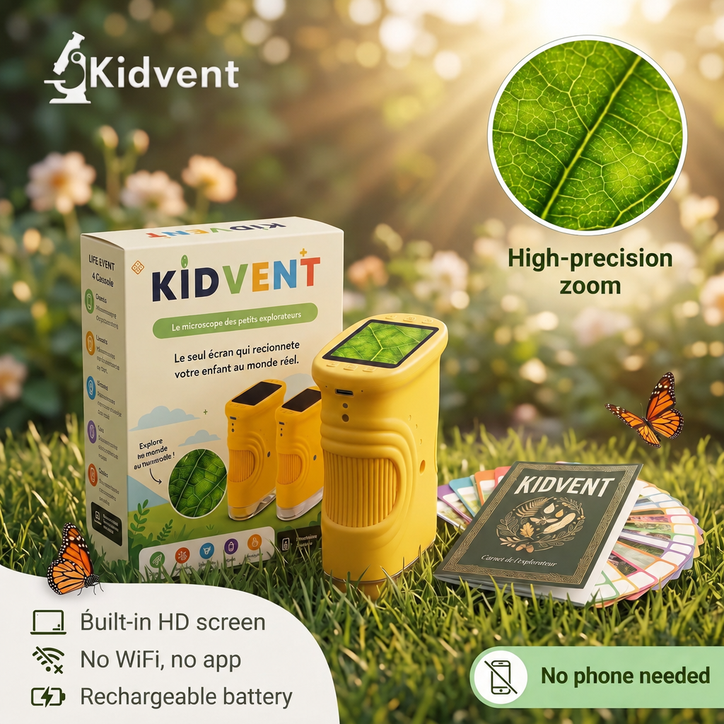 Kidvent microscope in yellow