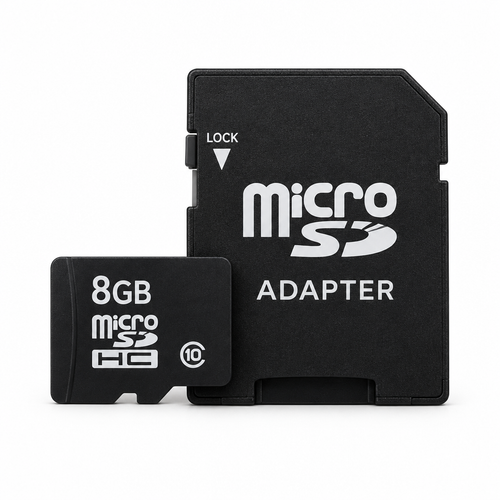8GB micro SD memory card with adapter